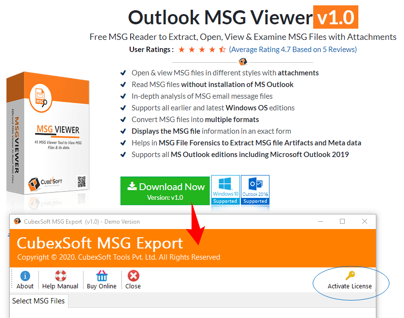 open and view msg files