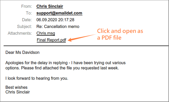  email to pdf save attachments
