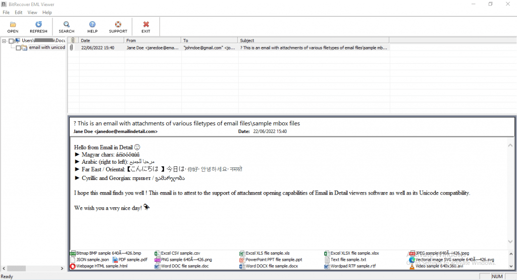 Bitrecover Eml Unicode Email