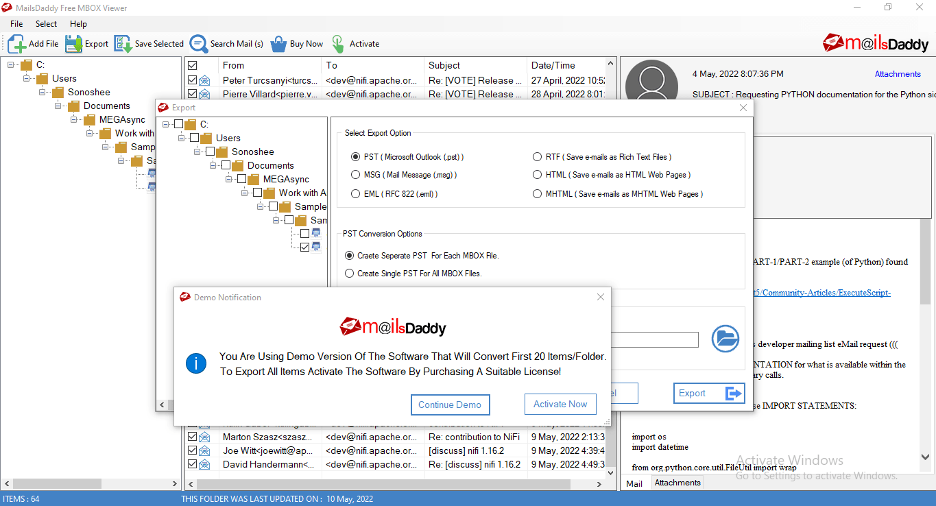 Mailsdaddy Demo Prompt 2